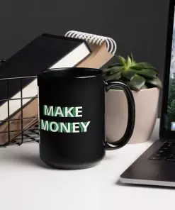 I Read eBooks To Make Money – Black Mug