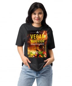 Alternative view of Vegan Warrior Unisex Fitted T-Shirt