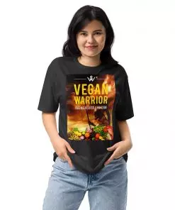 Alternative view of Vegan Warrior Unisex Fitted T-Shirt