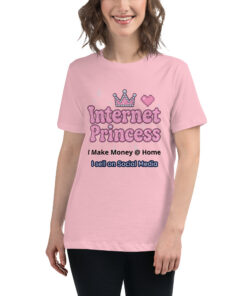 Alternative view of Women's "Internet Princess" Relaxed Fit Cotton, Soft Everyday Tee