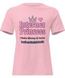 Women's "Internet Princess" Relaxed Fit Cotton, Soft Everyday Tee - Image 3
